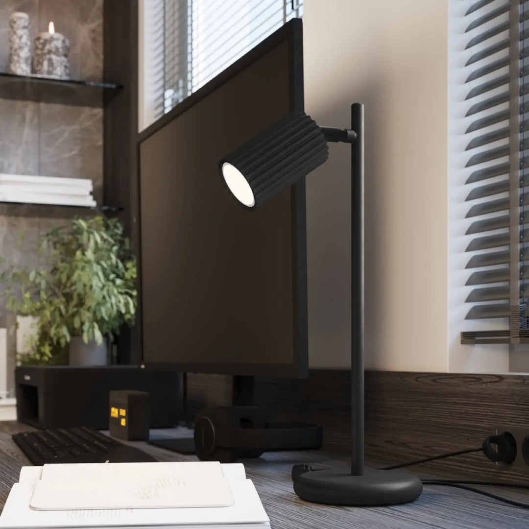 Applique murale karbon 10 noire avec design minimaliste et ampoules gu10 interchangeables pour plafonnier karbon allie