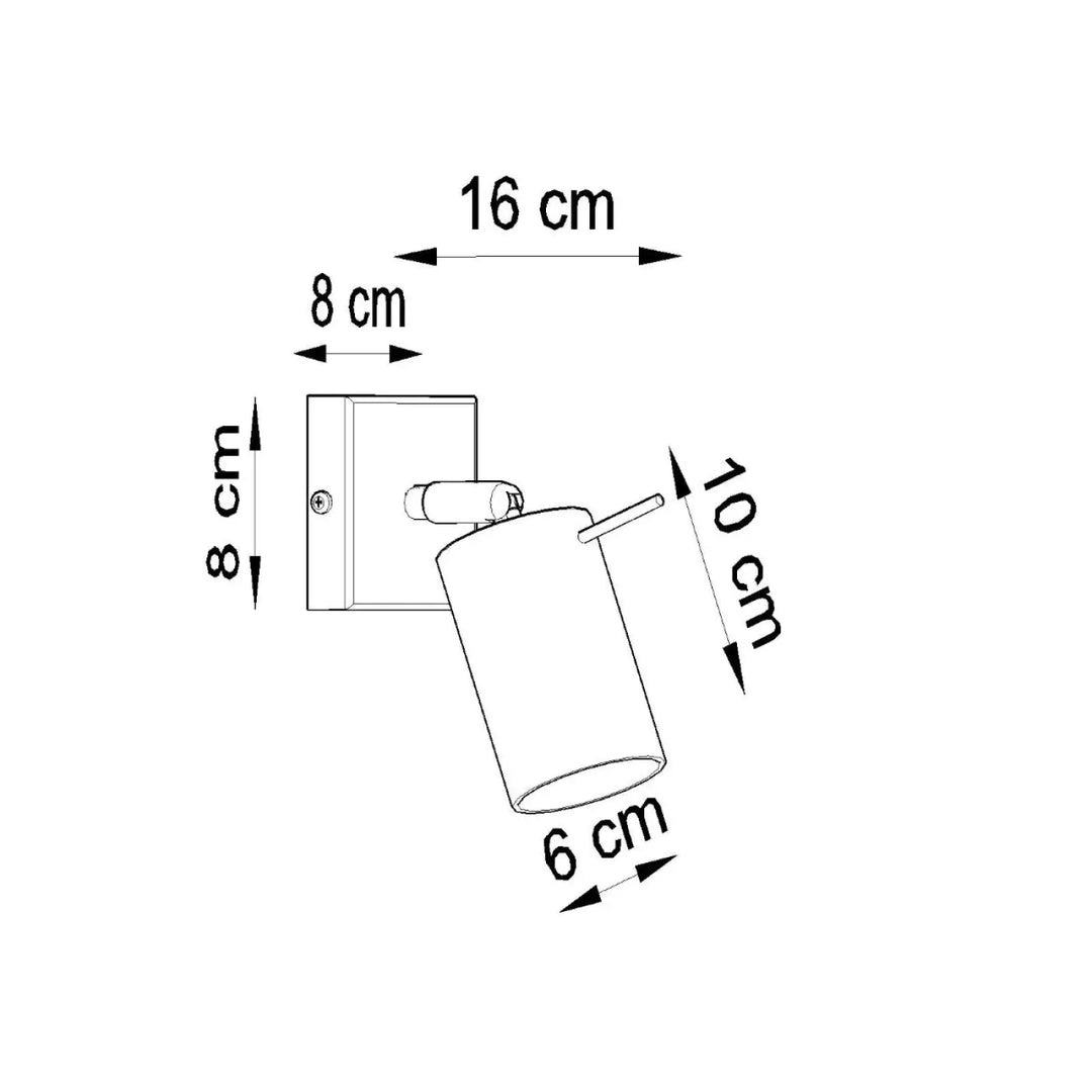 Applique murale à bras mobile noire en métal avec spot cylindrique ajustable offrant totale liberté d’aménagement