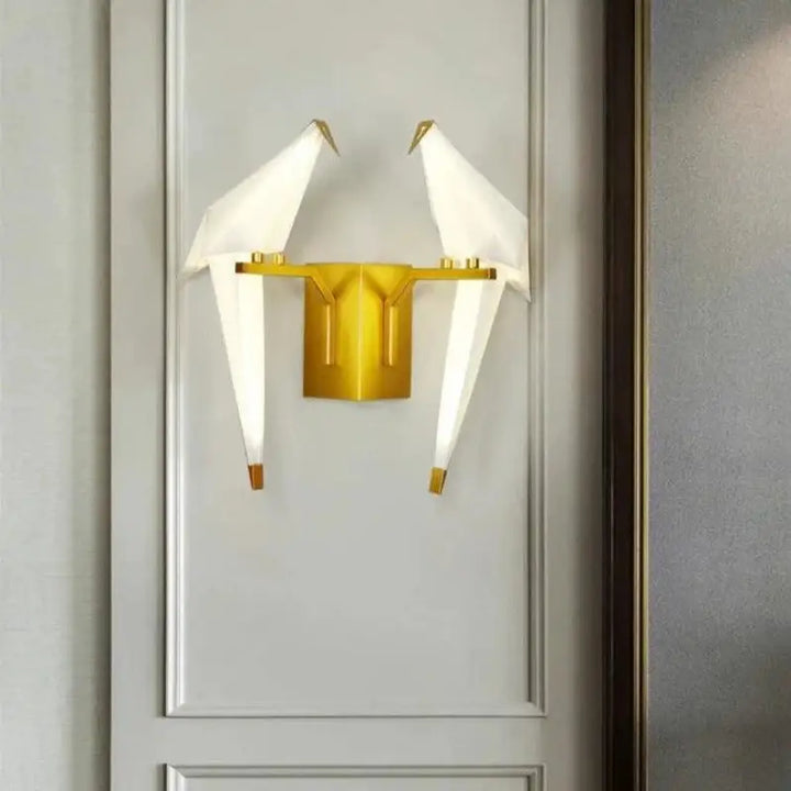 Applique Murale Oiseau Origami Style Origami Élégant