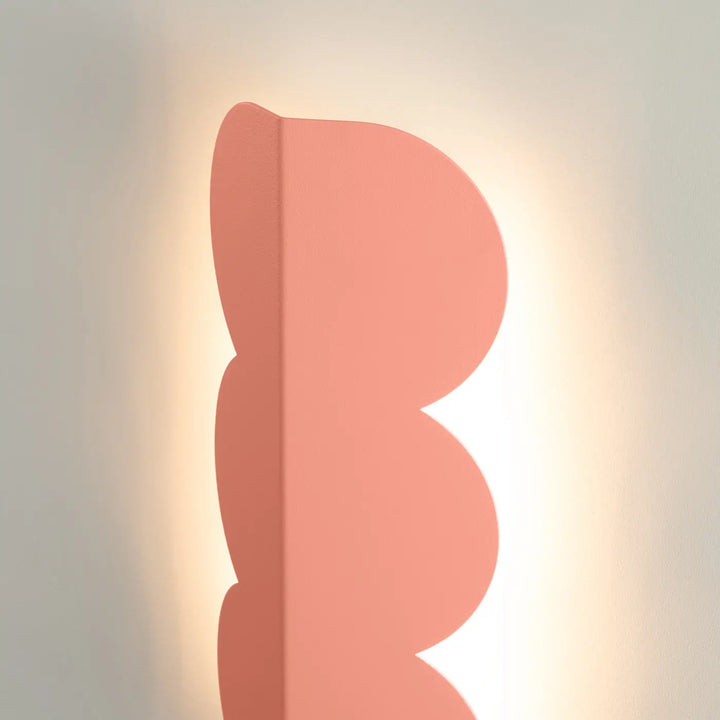 Applique murale BISCUIT pêche allumée, vue de profil