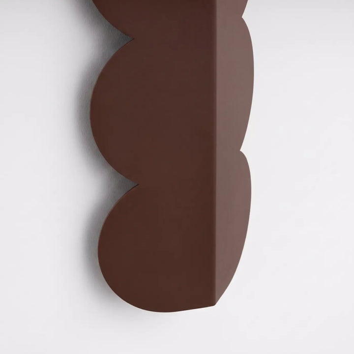 Applique murale BISCUIT marron détail du pli