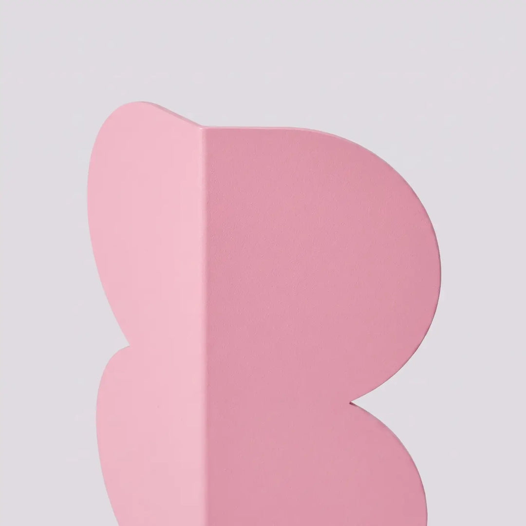 Applique murale BISCUIT rose détail de la forme ondulée