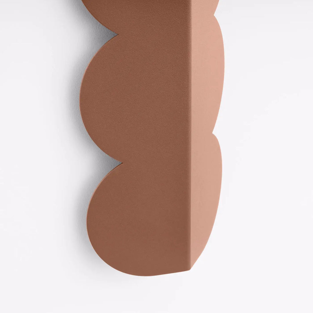 Applique murale BISCUIT moka détail du pli