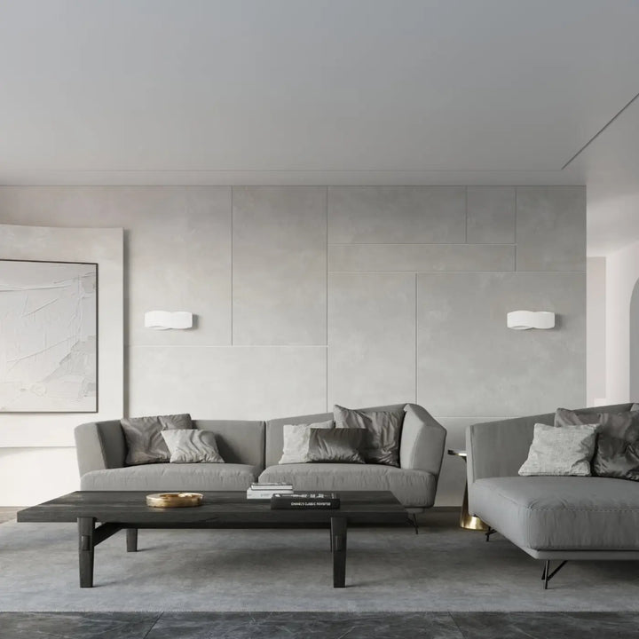 Applique murale blanc dans un intérieur contemporain