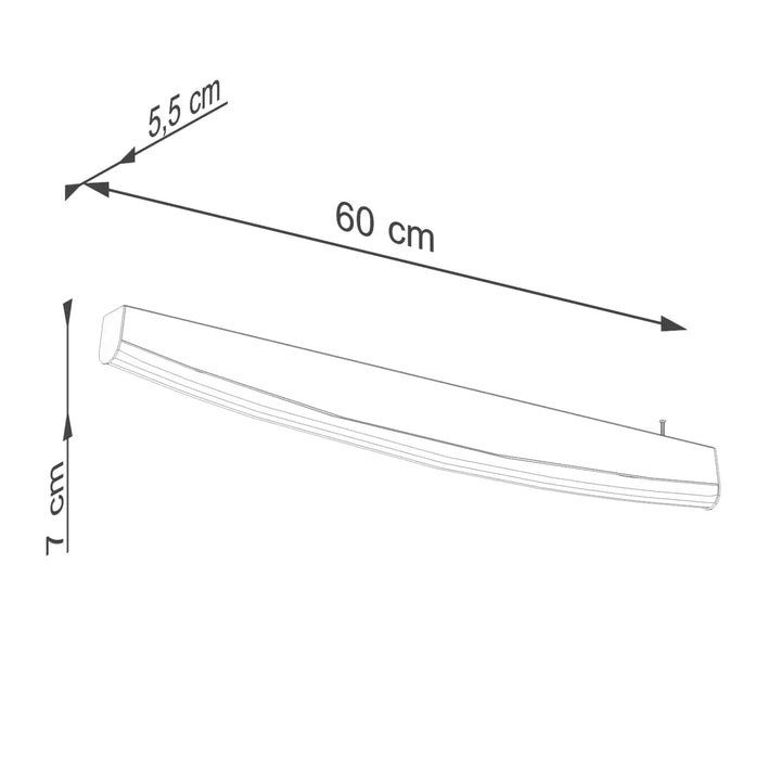Applique murale jorun 4000k or luminaire à led moderne 60 cm avec rainures horizontales élégantes trois couleurs