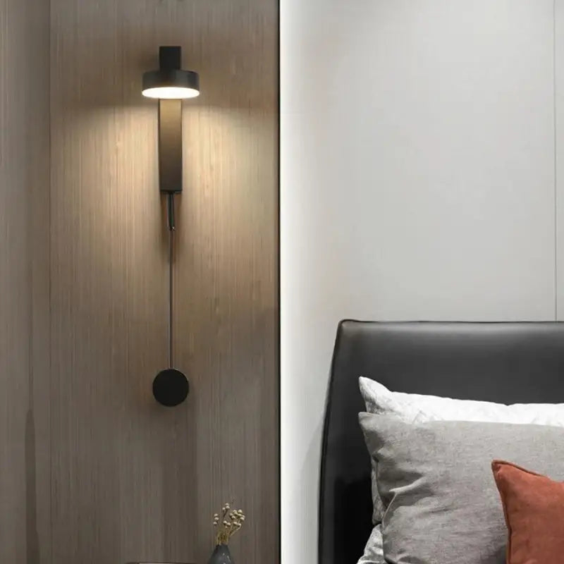 Applique Murale Orientable Design Lampadaire Noir
