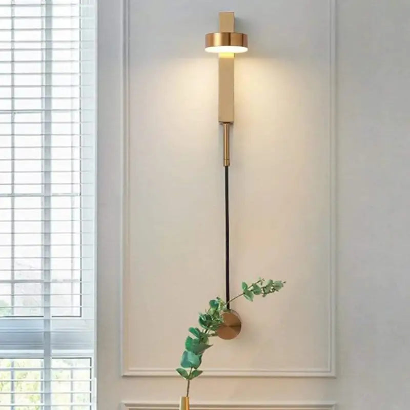 Applique Murale Orientable Design Lampadaire Noir