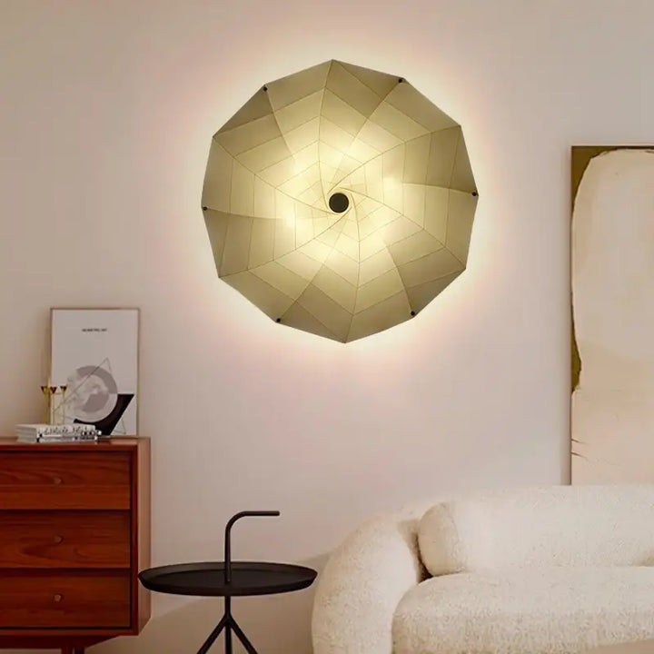 Applique Murale Origami Blanche En Aluminium