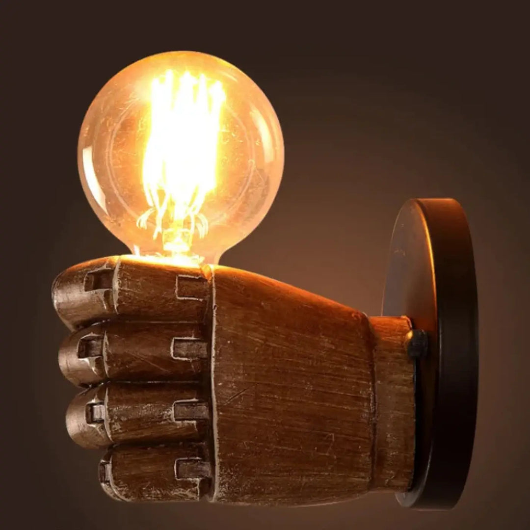 Applique murale originale en résine sculpté style atelier