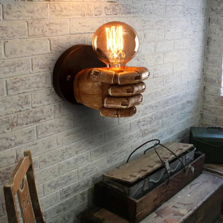 Applique murale originale en résine sculpté style atelier