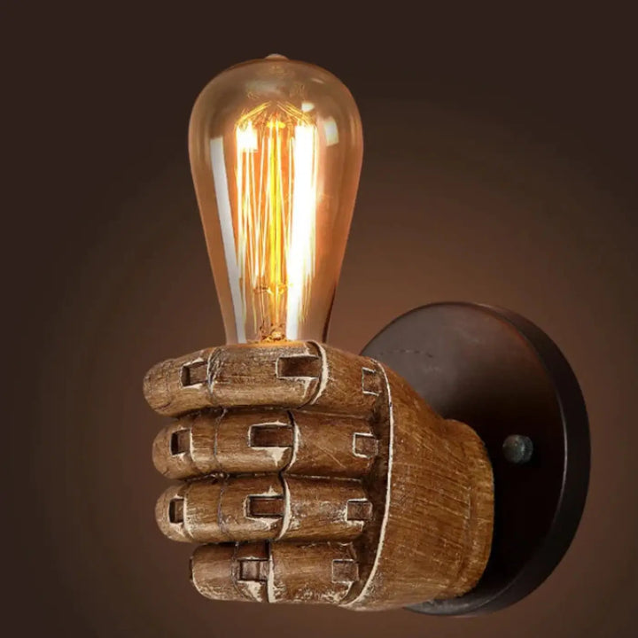 Applique murale originale en résine sculpté style atelier