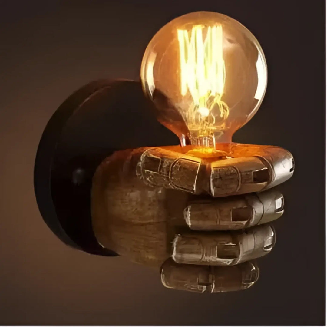 Applique murale originale en résine sculpté style atelier