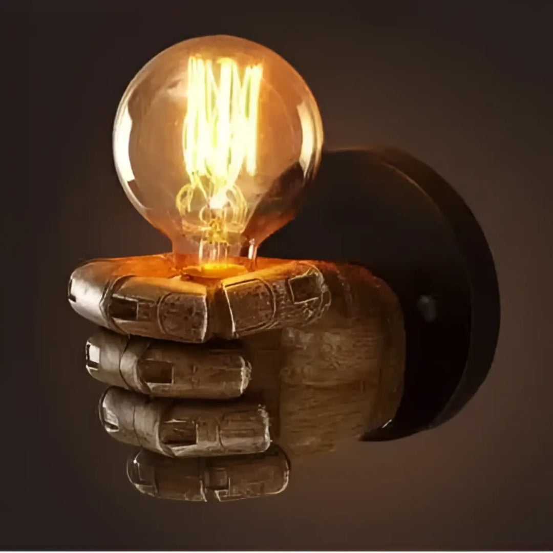 Applique murale originale en résine sculpté style atelier