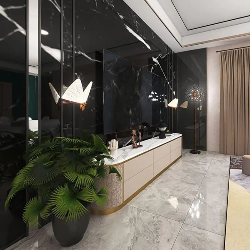 Applique Murale Papillon À Finition Or Élégante