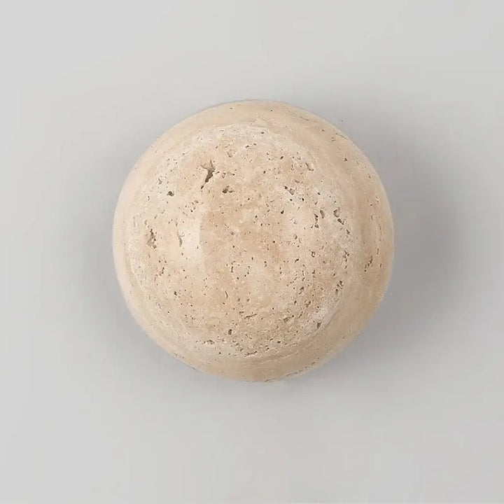 Applique Murale En Pierre Beige Avec Éclairage LED Moderne