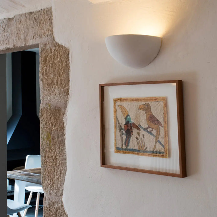 Applique murale Snow blanche de Faro Barcelona en situation
