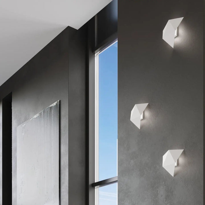 Applique murale blanc vue rapprochée dans son décor