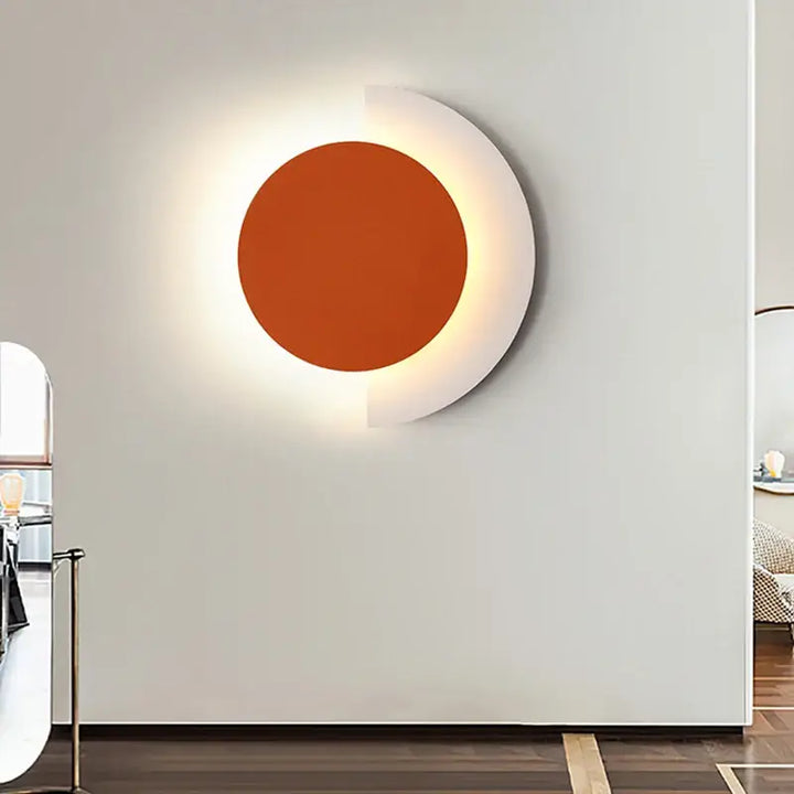 Applique murale post moderne à LED en orange, vert ou noir

