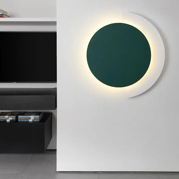 Applique murale post moderne à LED en orange, vert ou noir

