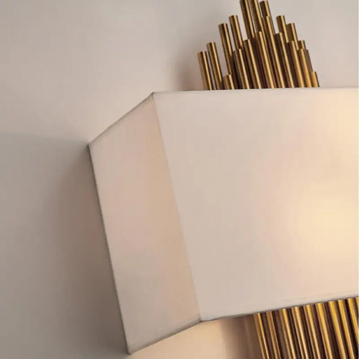Applique Murale Rectangulaire LED Style Rétro Or