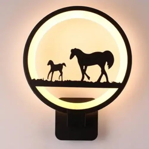 Applique murale ronde LED avec différentes cinématiques

