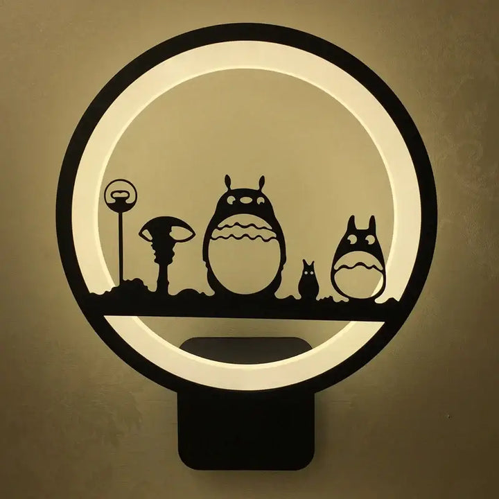 Applique murale ronde LED avec différentes cinématiques

