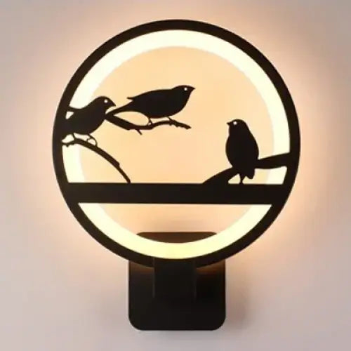 Applique murale ronde LED avec différentes cinématiques

