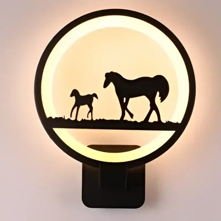 Applique murale ronde LED avec différentes cinématiques

