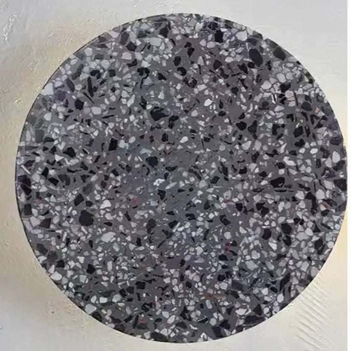 Applique murale ronde terrazzo coloré avec éclairage led moderne

