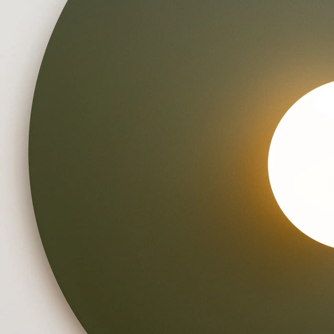 AKE 50 wall light, olive green