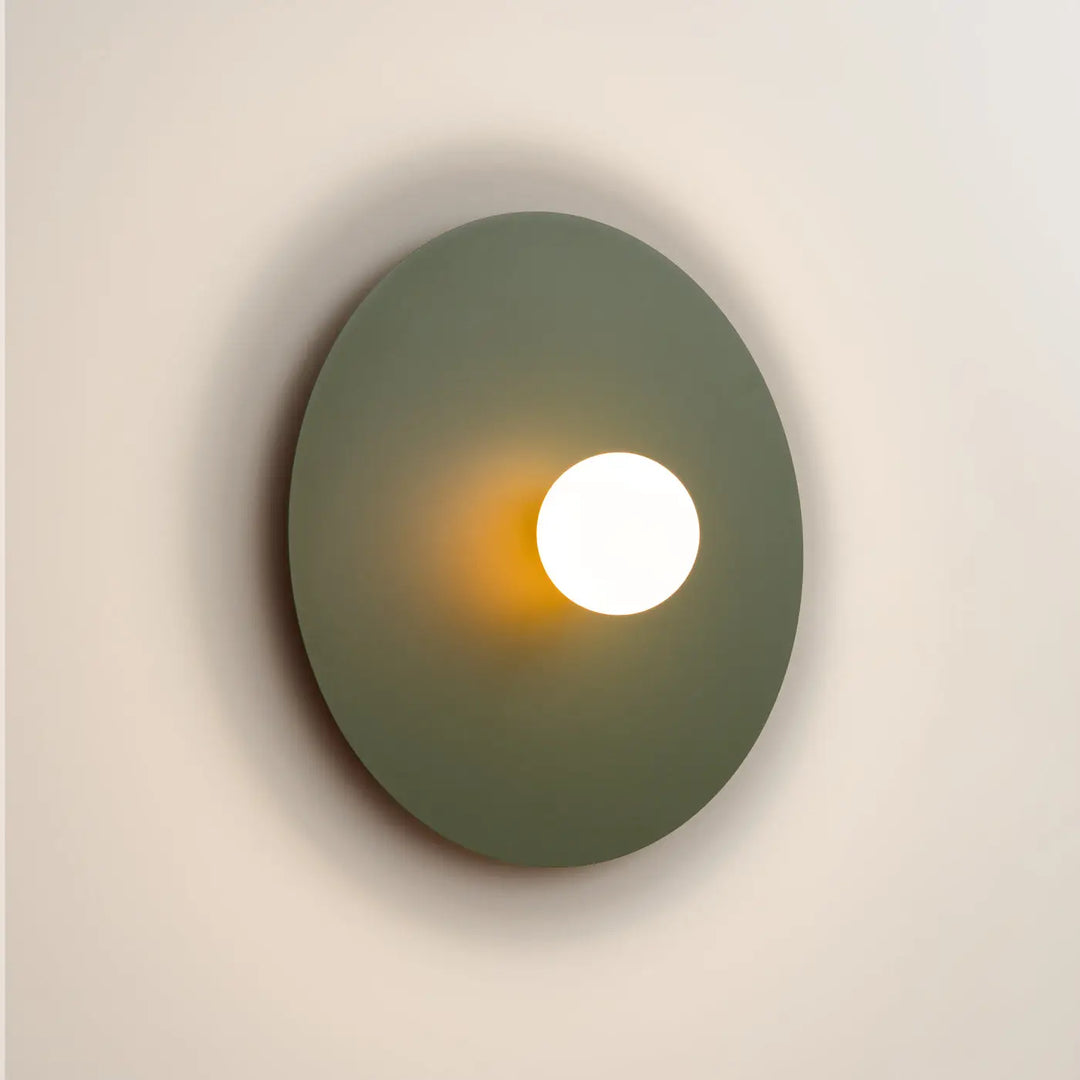 AKE 50 wall light, olive green
