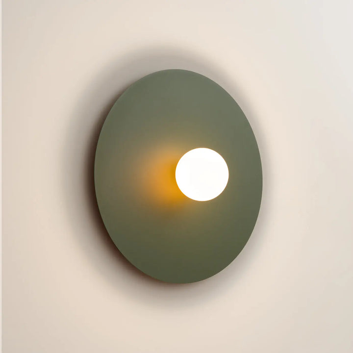 AKE 50 wall light, olive green