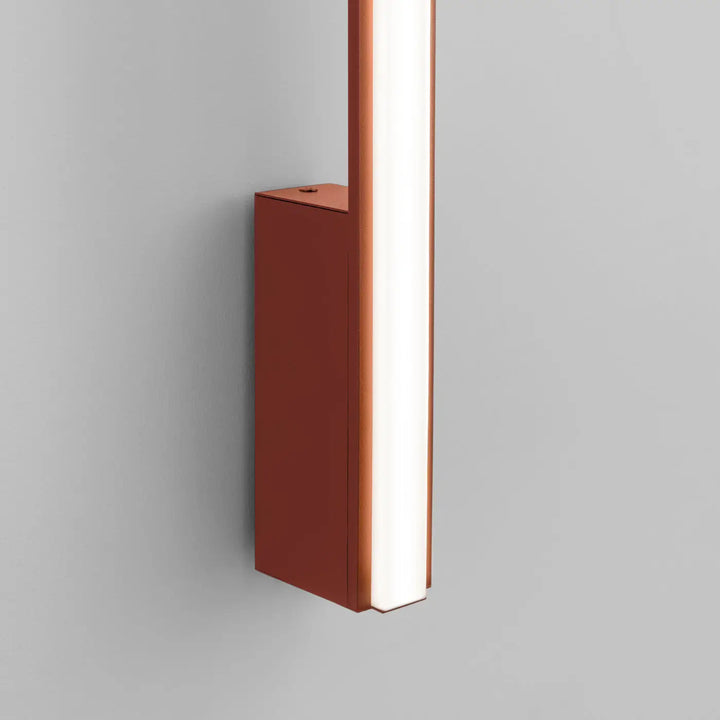 LAGOM 150 wall light, ochre red, LED 4000K