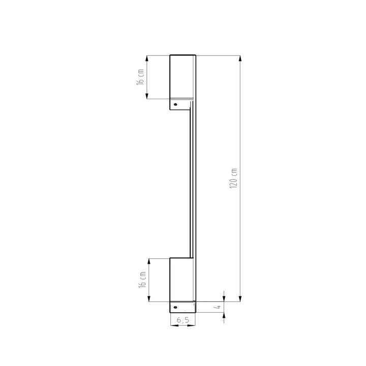 Applique murale sappo 120 led 4000k rouge ocre métal 120 cm avec six variantes dont vert olive