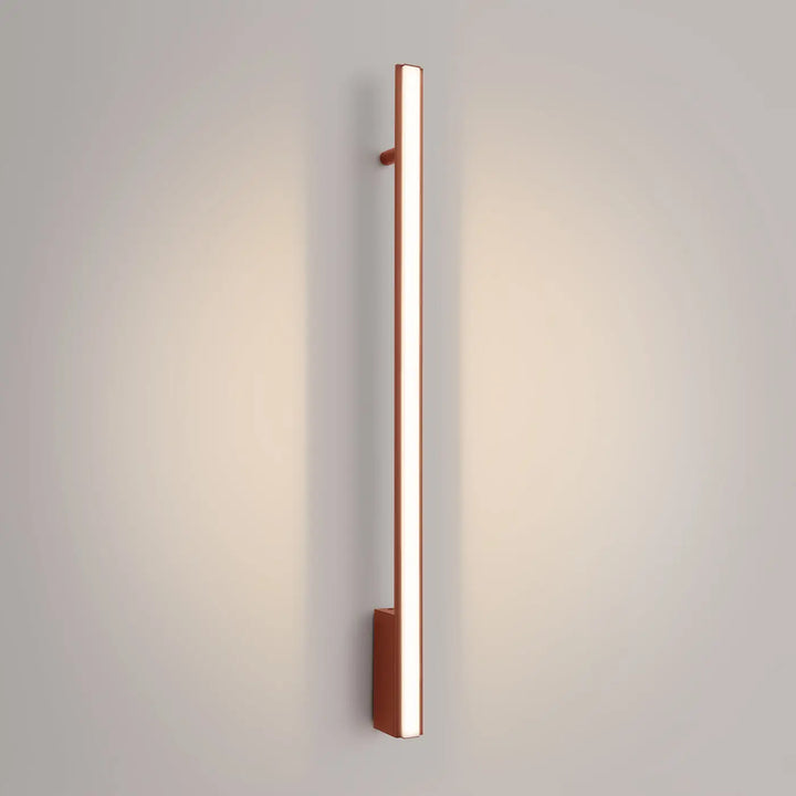 LAGOM 90 wall light, ochre red, LED 3000K