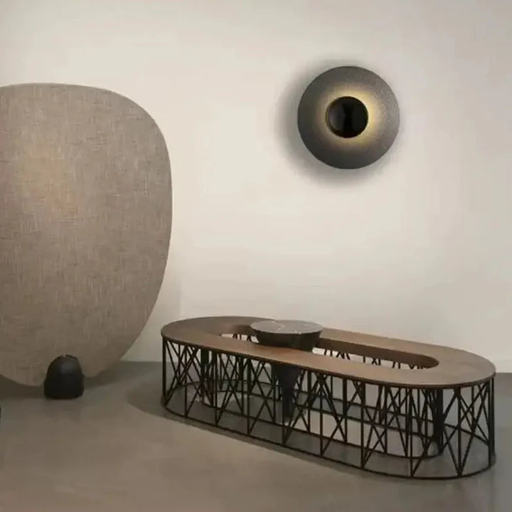 Applique Murale Sculpturale Noire Style Œuvre D’art

