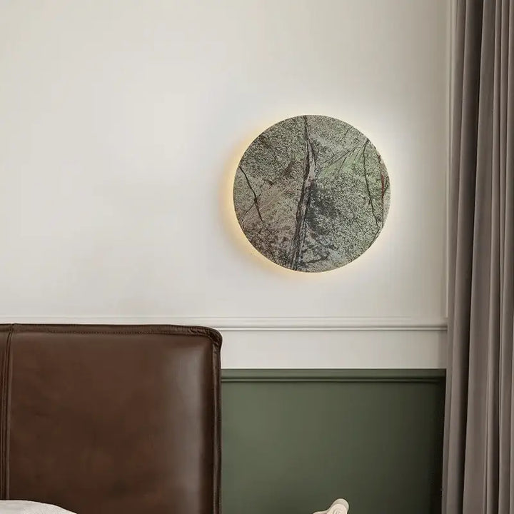 Applique Murale Sculpturale En Pierre Naturelle Verte

