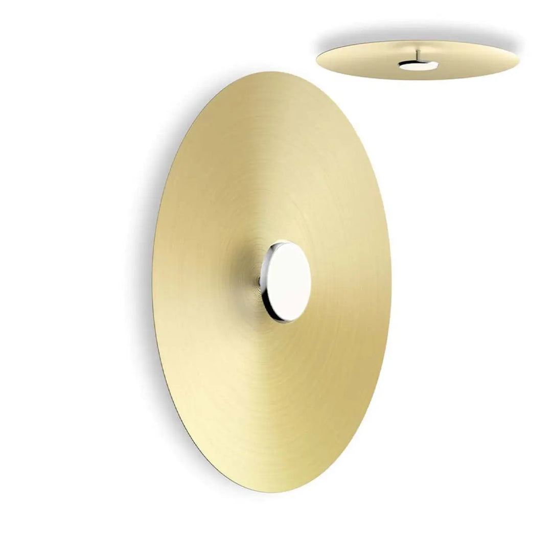 Applique murale Sky Dome, abat-jour en laiton, 81 cm