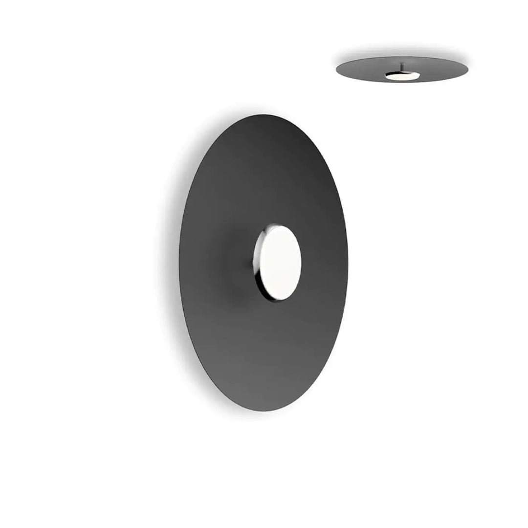 Applique murale Sky Dome, abat-jour noir, 61 cm