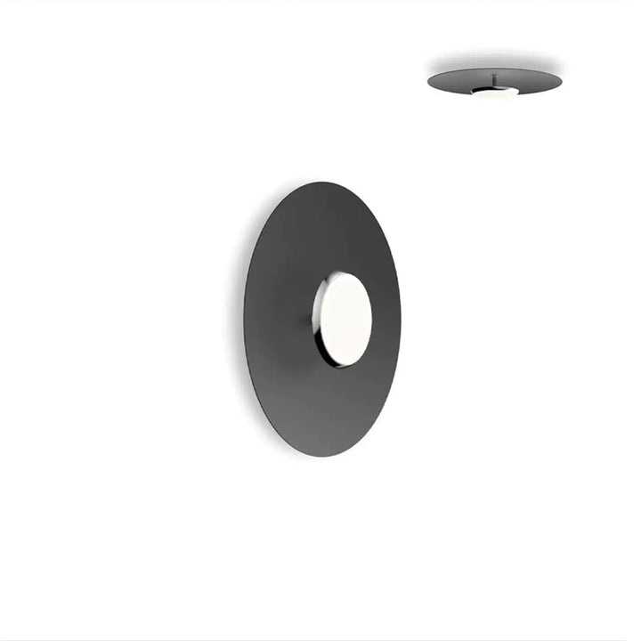 Applique murale Sky Dome, abat-jour noir, 45,8 cm