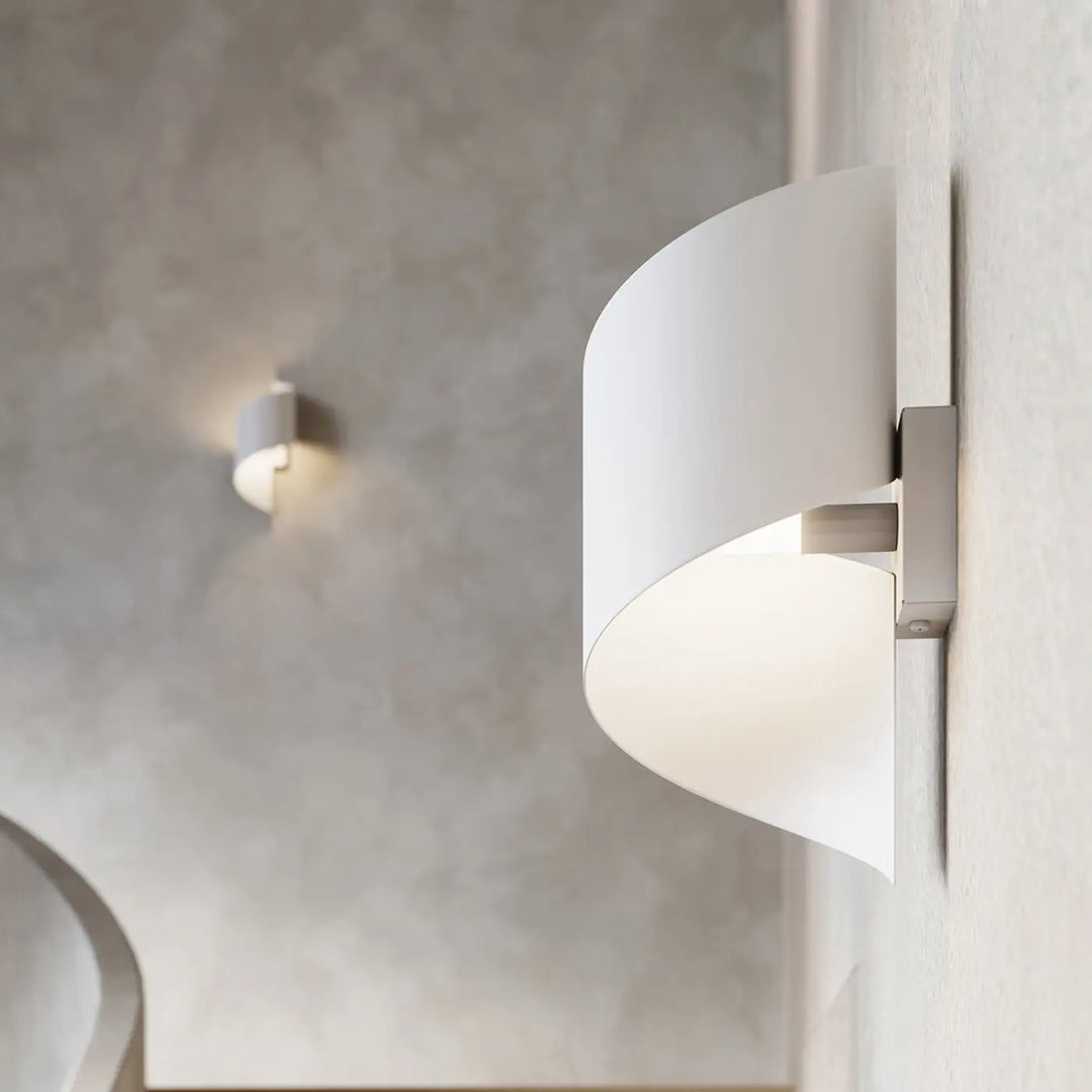 Applique murale blanc vue rapprochée dans son décor