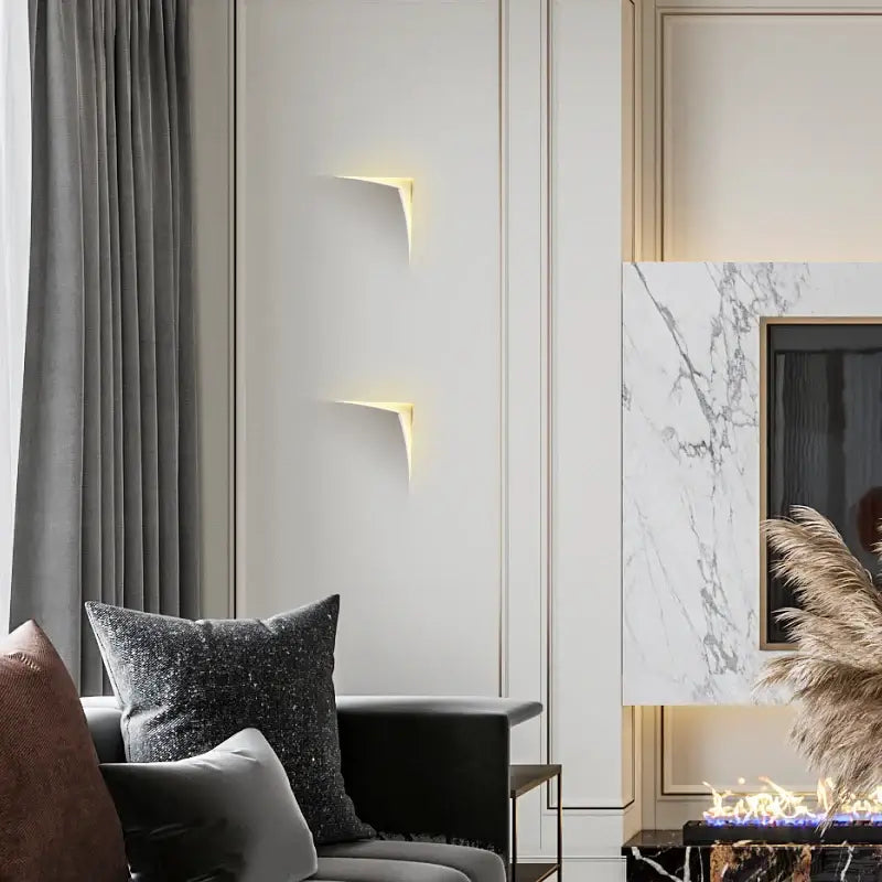 Applique murale style ouverture de livre directement dans un mur

