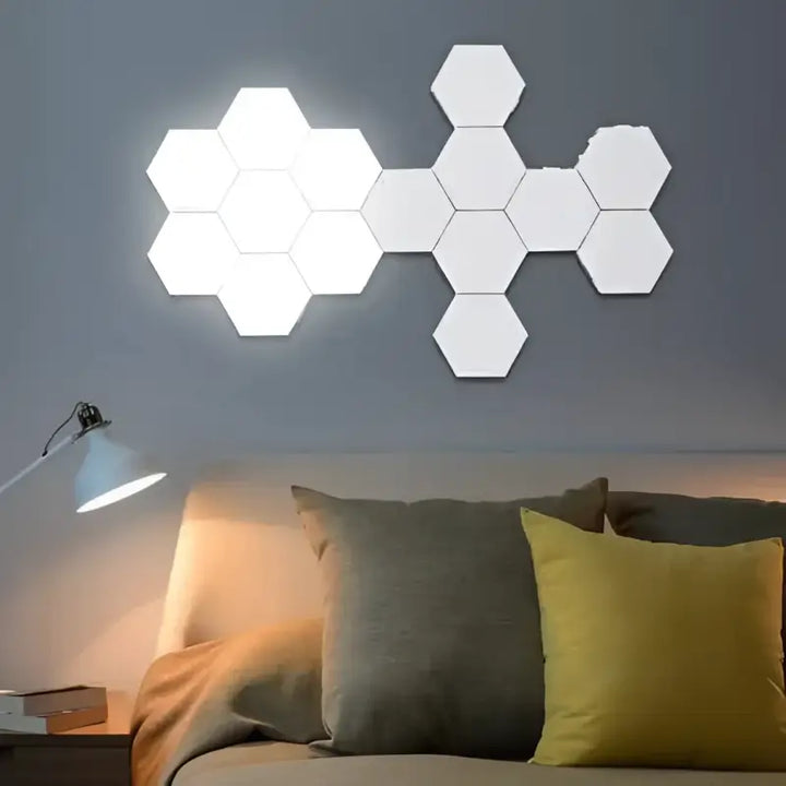 Applique Murale Tactile Design Hexagonal En Acrylique