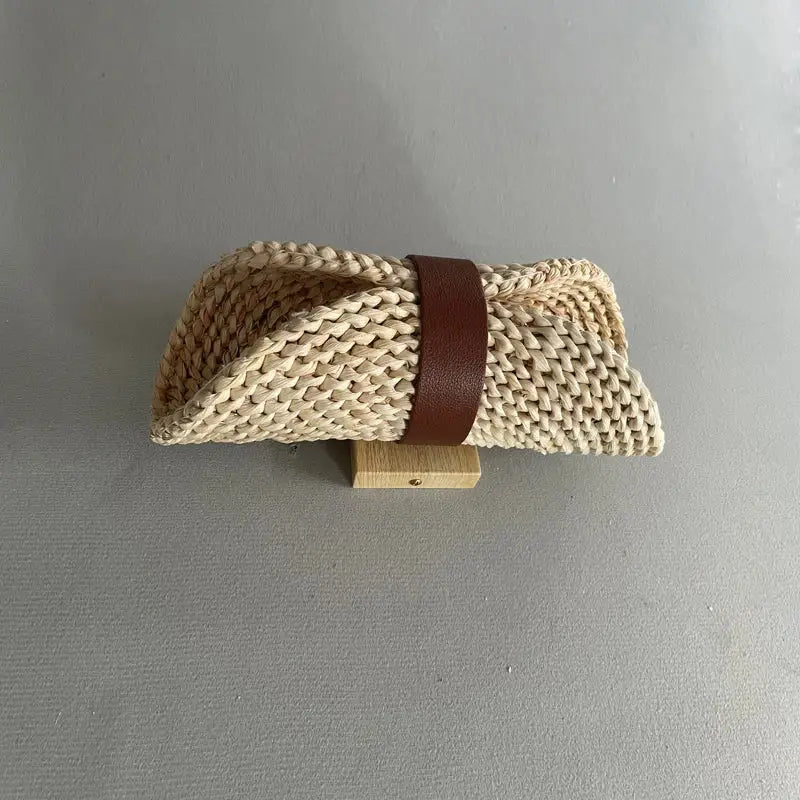 Applique murale tressée naturelle design bohème en rotin