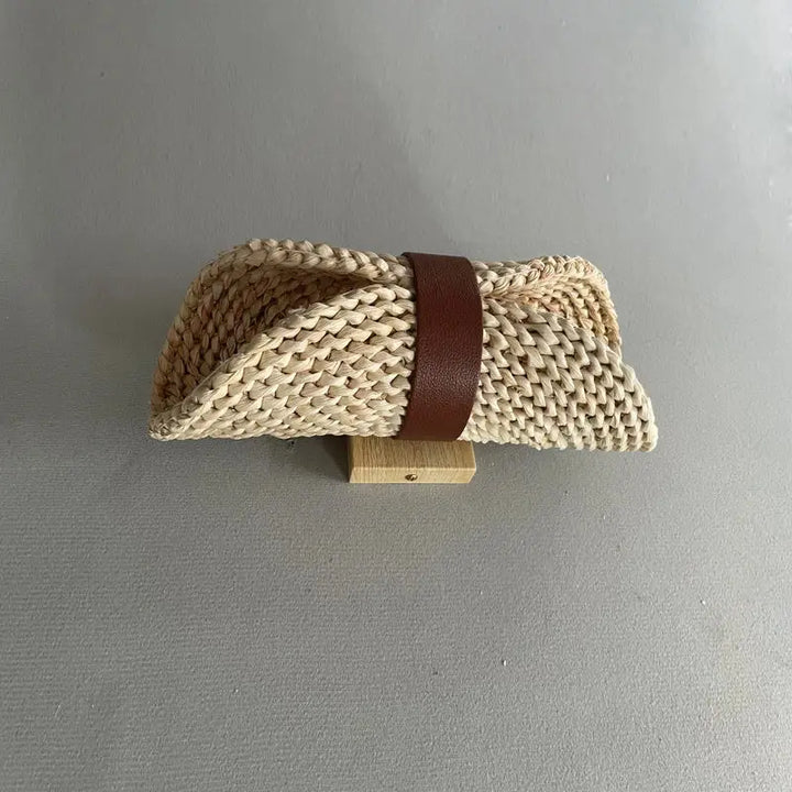 Applique murale tressée naturelle design bohème en rotin