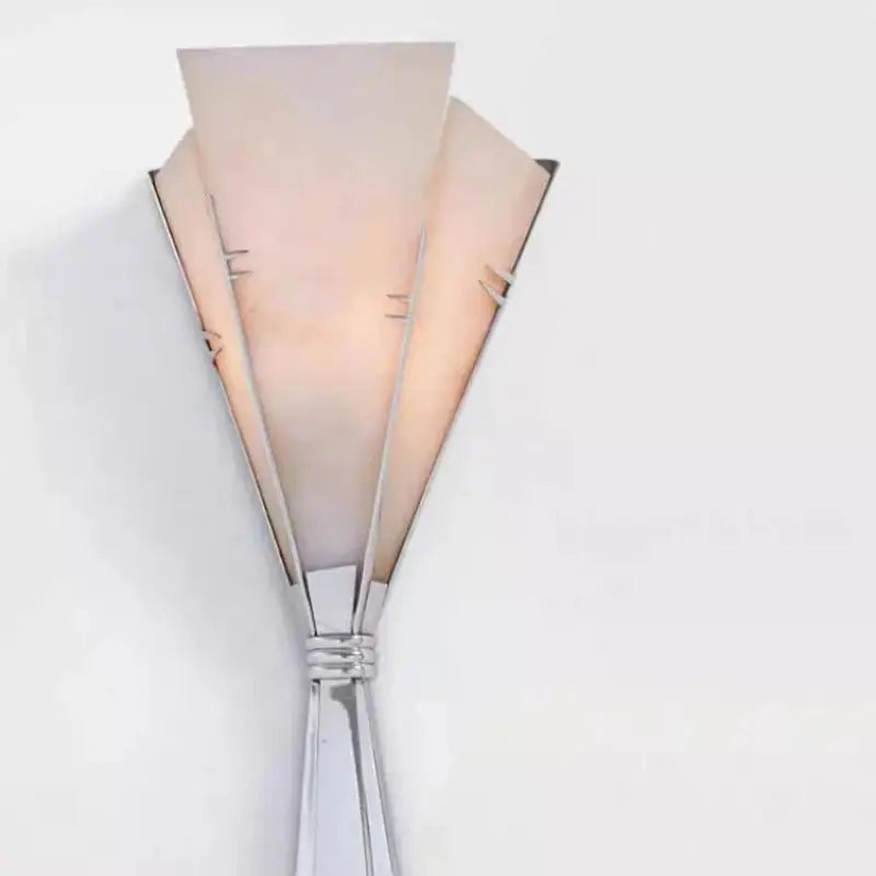 Applique murale en verre en éventail au style art déco moderne