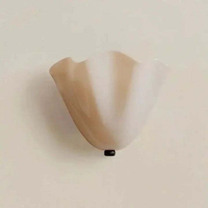 Applique murale en verre en forme de coquille chic au style élégant