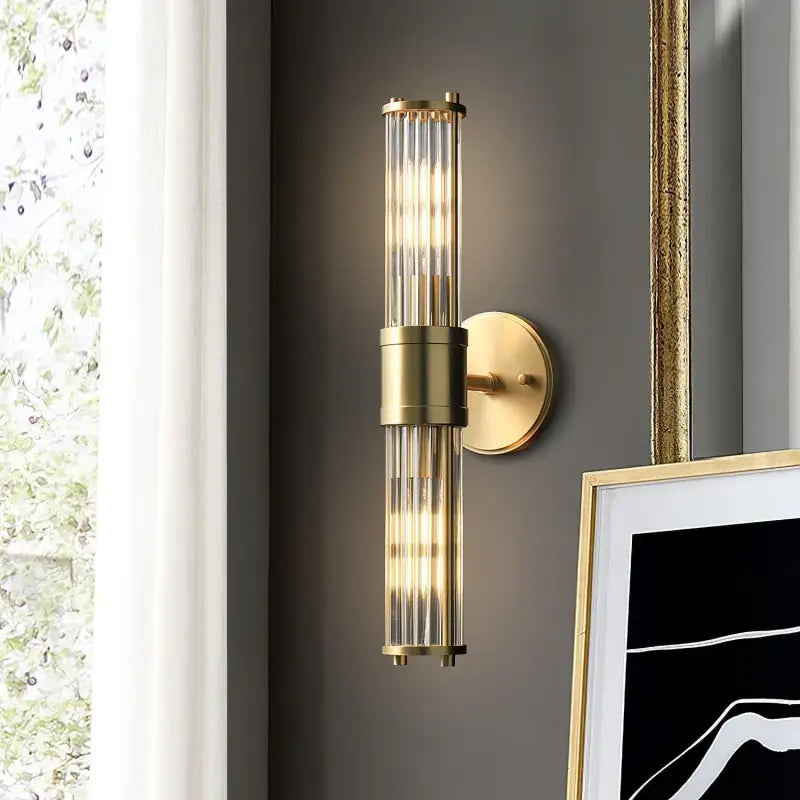 Applique Murale Verre Murano Vintage Dorée Simple ou Double