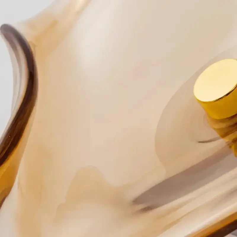 Applique Murale En Verre Organique Ambré Ou Fumé

