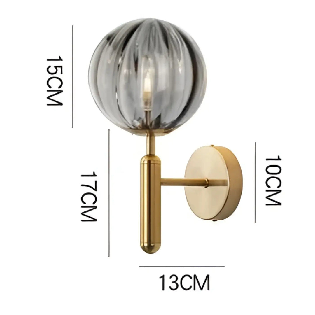 Applique murale en verre transparent design moderne